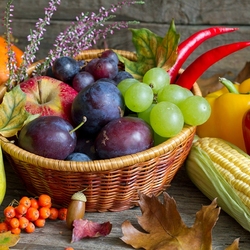 Пазл: Овощи и фрукты
