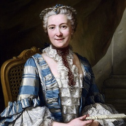 Пазл: Дама с вееером