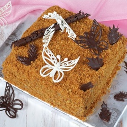 Пазл: Песочно-медовый торт