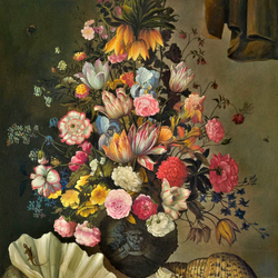 Пазл: Букет цветов в вазе