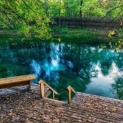 Пазл: Голубое озеро