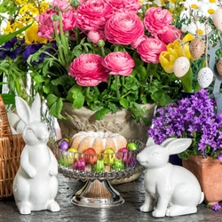 Пазл: Цветы к Пасхе