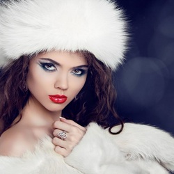 Пазл: Белый мех