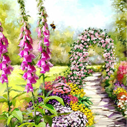 Пазл: Летний сад