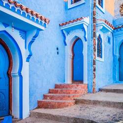 Пазл: Синий город  в Марокко