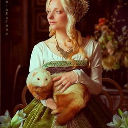 Пазл: Дама с горностаем