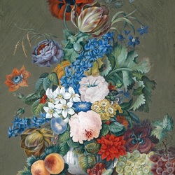 Пазл: Букет с красным маком