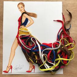 Пазл: Сделано из обувных шнурков