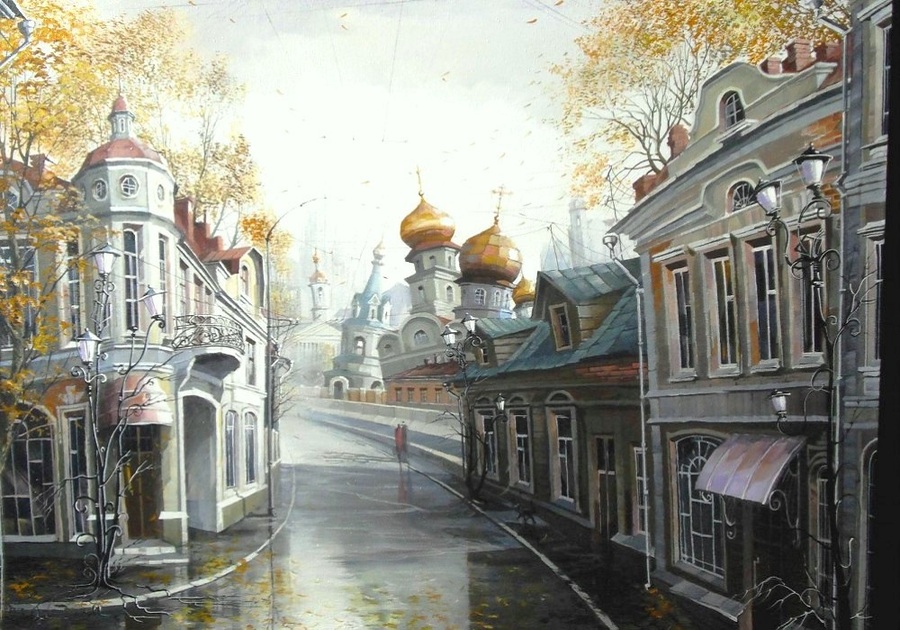 Старый арбат рисунок