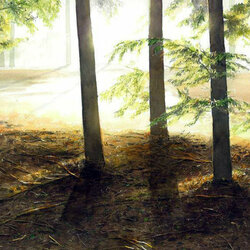 Пазл: В тени деревьев