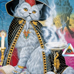 Пазл: Кот ученый