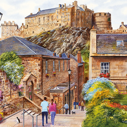 Пазл: Вниз по лестнице