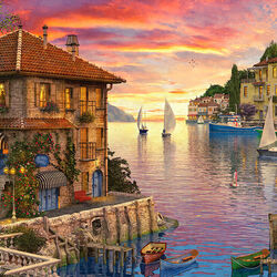 Пазл: Вечер у моря