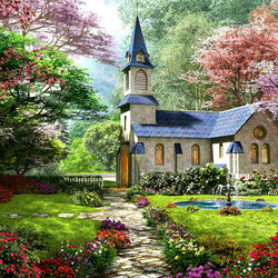 Пазл: Цветущий сад