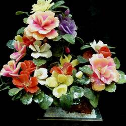 Пазл: Каменная нежность...Цветы из нефрита