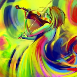 Пазл: Скрипачка
