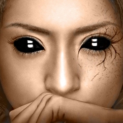 Пазл: Глаза цвета ночи