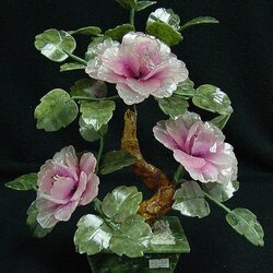 Пазл: Каменная нежность...Цветы из нефрита