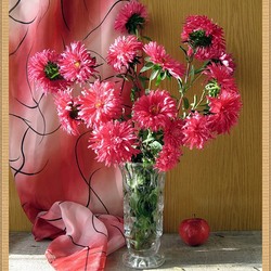 Пазл: Малиновые астры