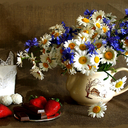 Пазл: Цветы и ягоды