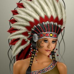Пазл: Девушка-индеанка
