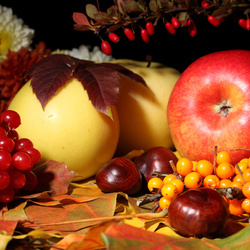 Пазл: Яблоки и ягоды