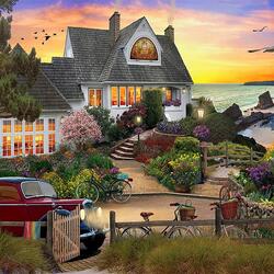 Пазл: У моря