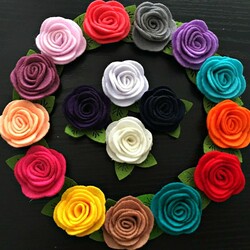 Пазл: Цветы из ткани