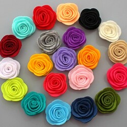 Пазл: Цветы из ткани