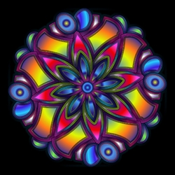 Пазл: Металлический цветок