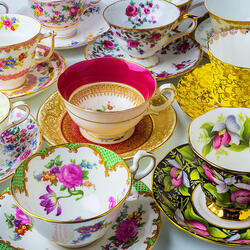 Пазл: Красивые чашки