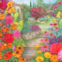 Пазл: Цветущий сад