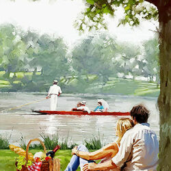 Пазл: Пикник у озера