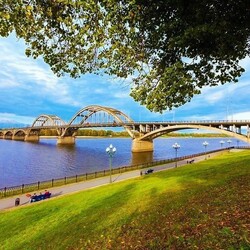 Пазл: Волжский мост - Рыбинск