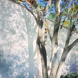 Пазл: Дерево у забора