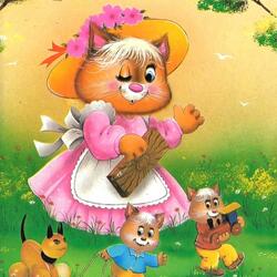 Пазл: Детские винтажные открытки