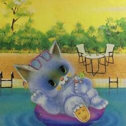 Пазл: Детские винтажные открытки