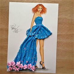 Пазл:  Платье из полимерной глины