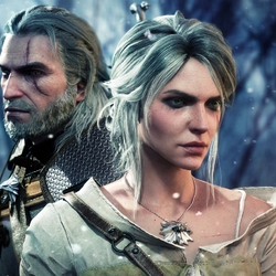 Пазл: Геральд и Цири