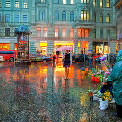 Пазл: Петербугские цветочницы