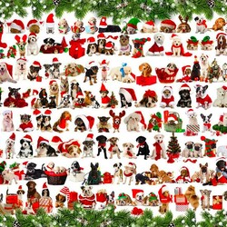 Пазл: Новогодние собачки