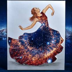 Пазл:  Галактическое платье