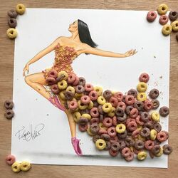 Пазл: Платье из колечек