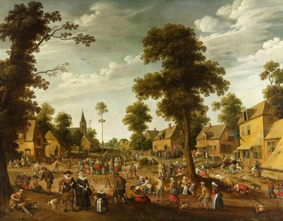 Картина деревенский праздник
