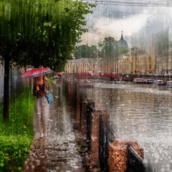 Пазл: Летний дождь в Петербурге 
