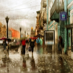 Пазл: Дождь в Санкт-Петербурге 