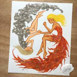 Пазл: Луна и Солнце