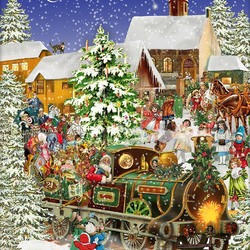 Пазл: Рождественский  поезд