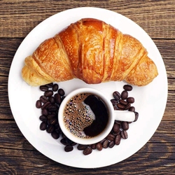 Пазл: Кофе и круассан