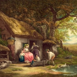 Пазл: Счастливые фермеры 